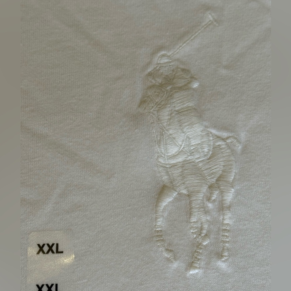 Men’s Polo Ralph Lauren Classic Fit XXL White Tee – Big Pony – NWT